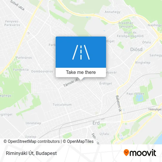 Riminyáki Út map