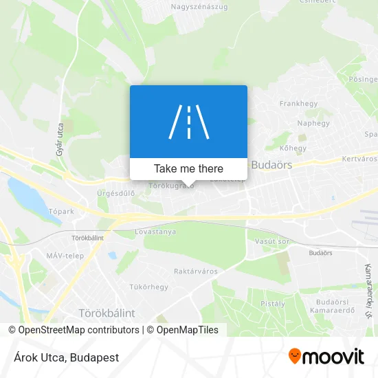 Árok Utca map