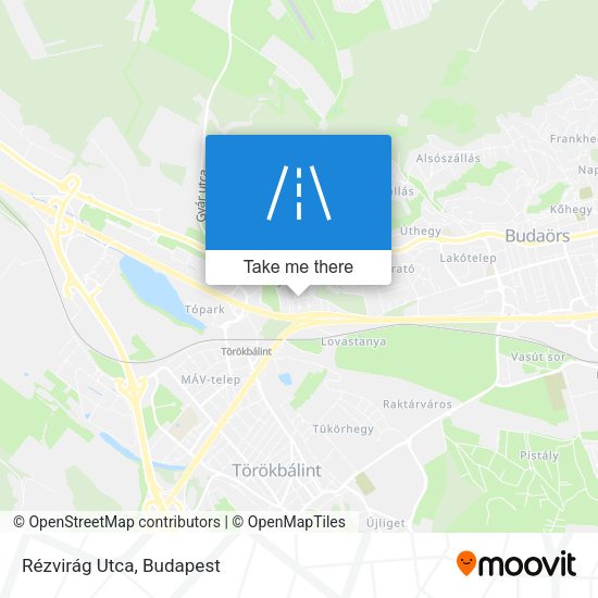 Rézvirág Utca map