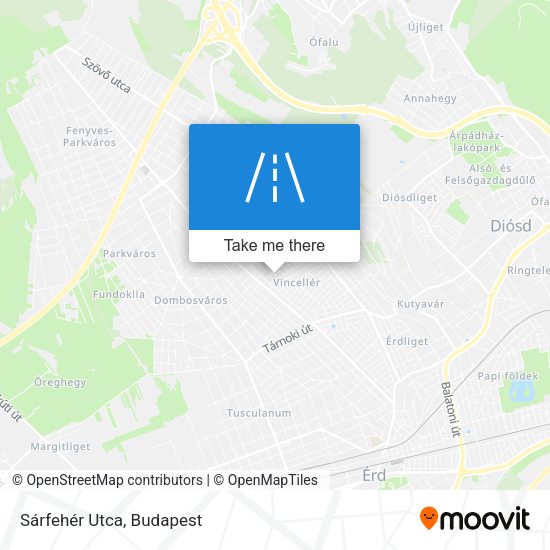 Sárfehér Utca map