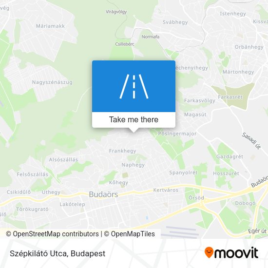Szépkilátó Utca map