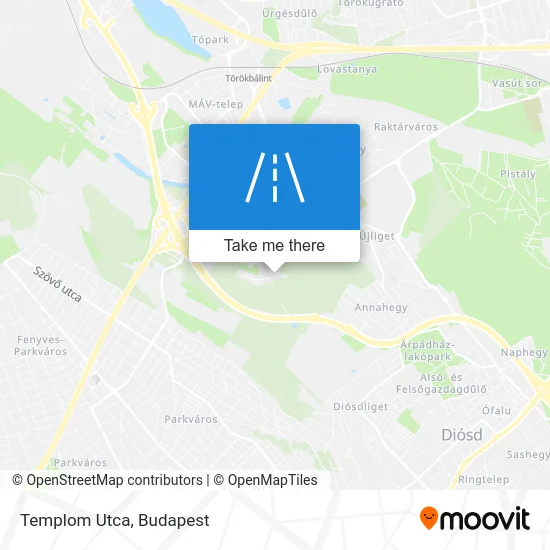 Templom Utca map