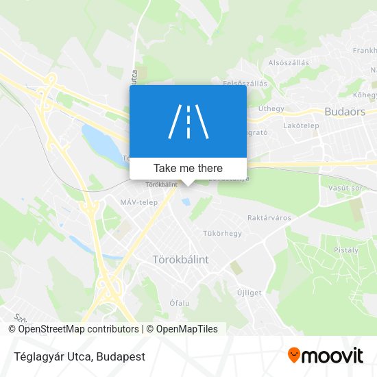 Téglagyár Utca map