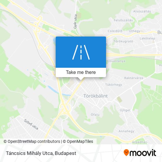 Táncsics Mihály Utca map