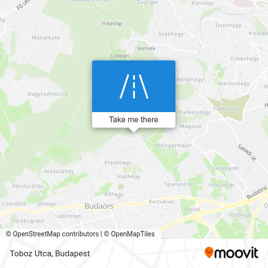 Toboz Utca map