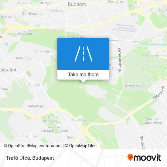 Trafó Utca map