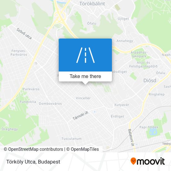 Törköly Utca map