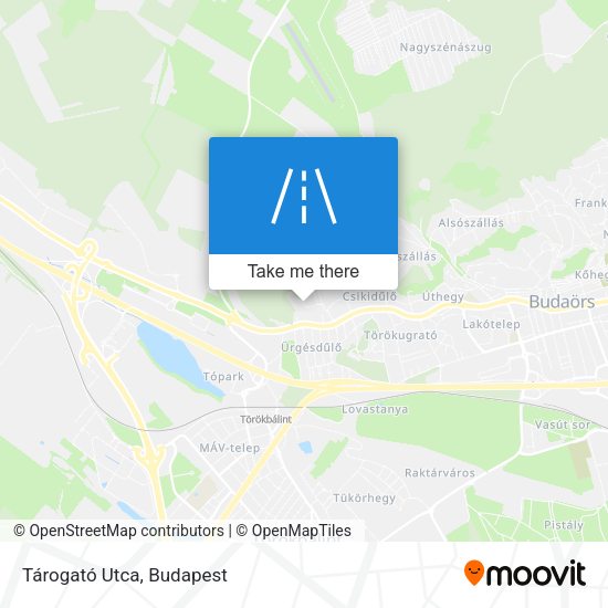 Tárogató Utca map