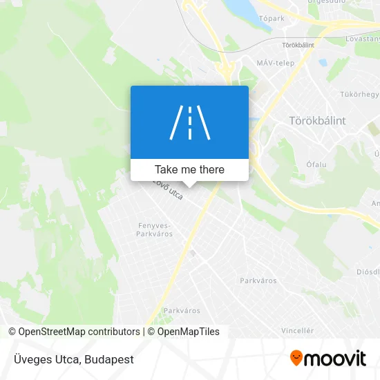 Üveges Utca map