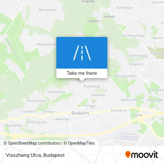 Visszhang Utca map