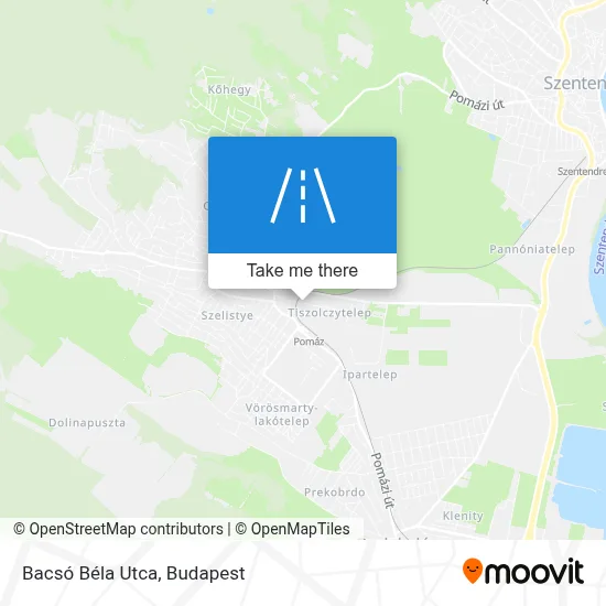 Bacsó Béla Utca map