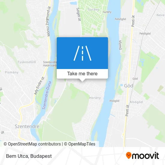 Bem Utca map