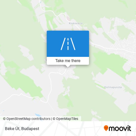 Béke Út map