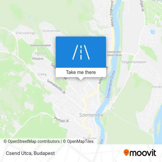 Csend Utca map