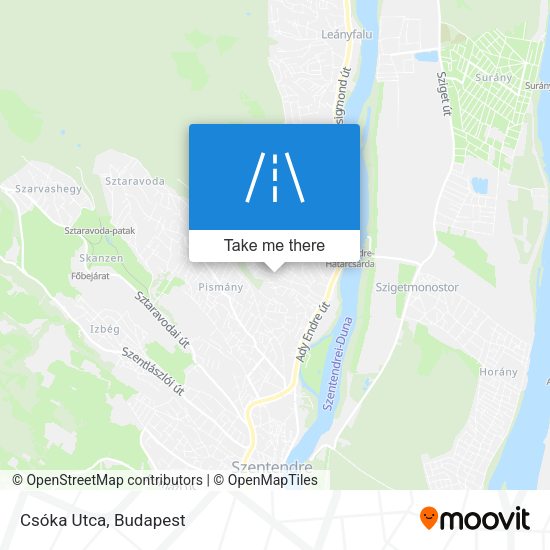 Csóka Utca map