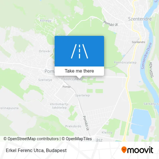 Erkel Ferenc Utca map