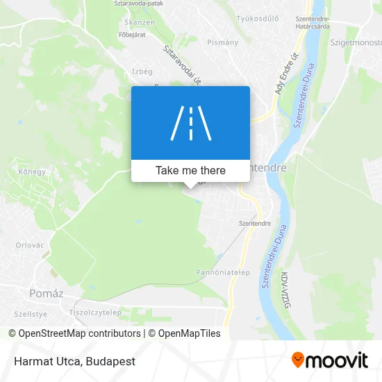 Harmat Utca map