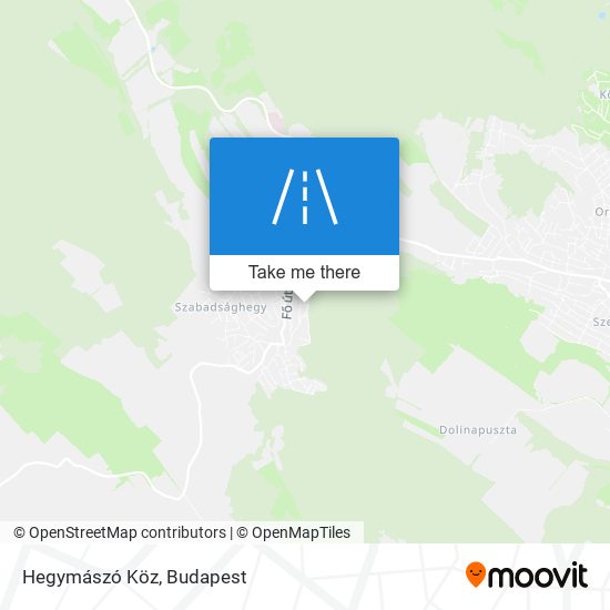 Hegymászó Köz map