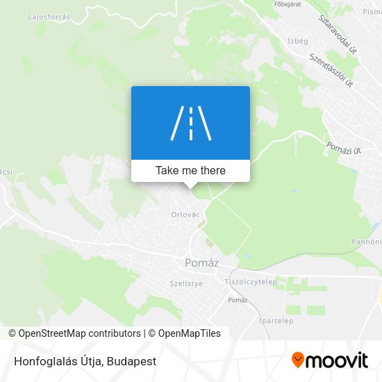 Honfoglalás Útja map