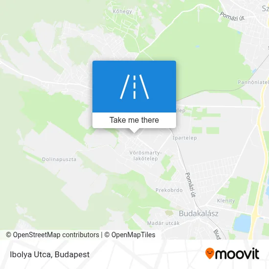 Ibolya Utca map