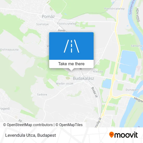 Levendula Utca map
