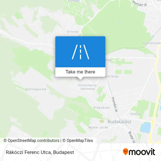 Rákóczi Ferenc Utca map
