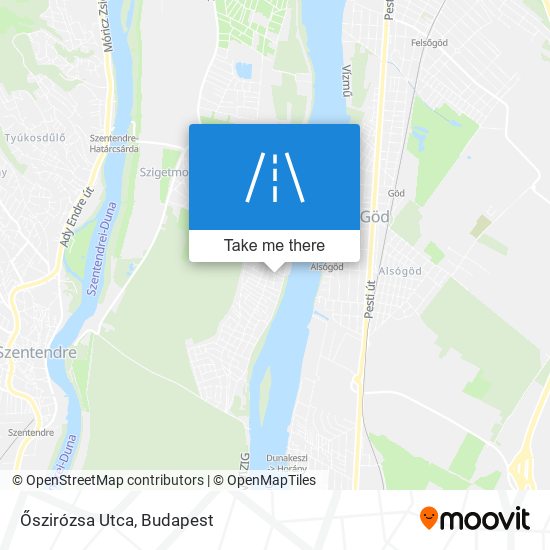 Őszirózsa Utca map