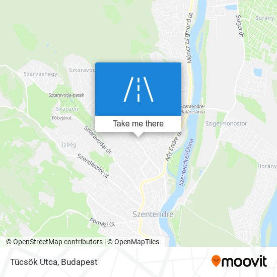 Tücsök Utca map