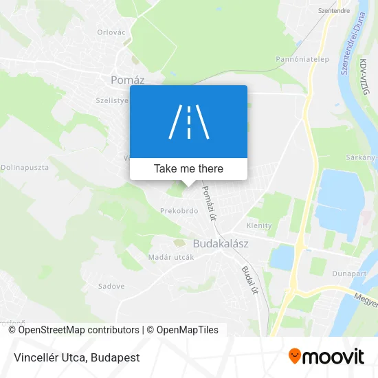 Vincellér Utca map