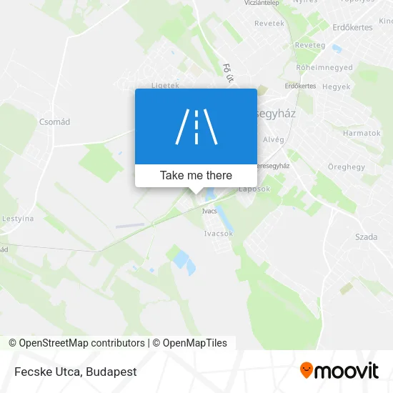 Fecske Utca map