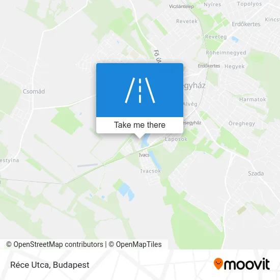 Réce Utca map