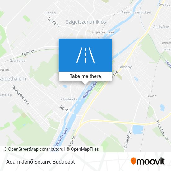 Ádám Jenő Sétány map