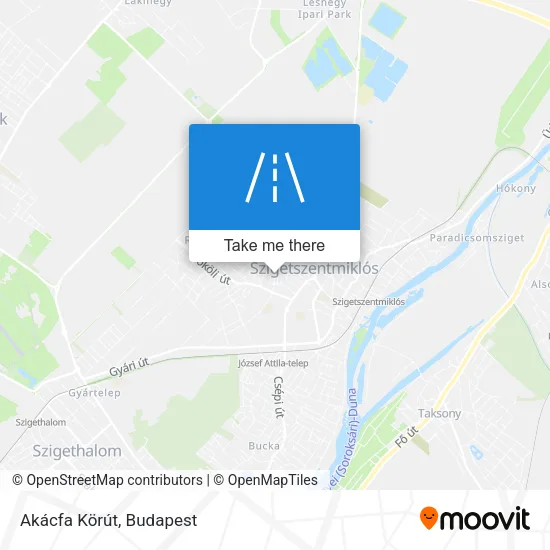 Akácfa Körút map