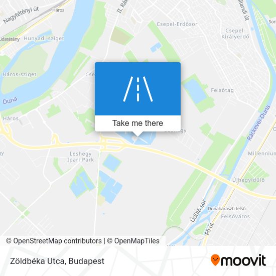 Zöldbéka Utca map