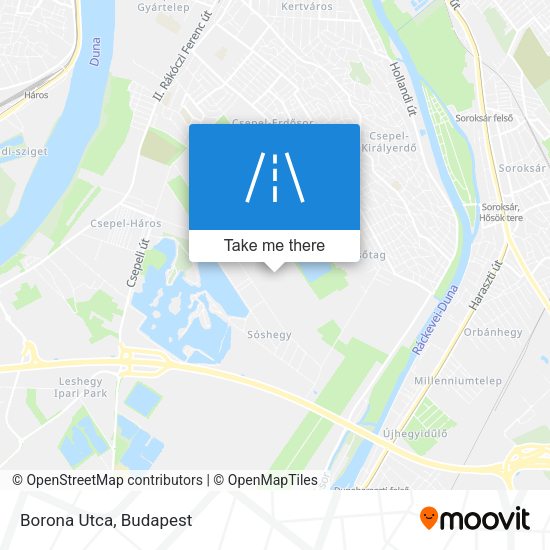 Borona Utca map