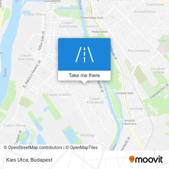 Kies Utca map