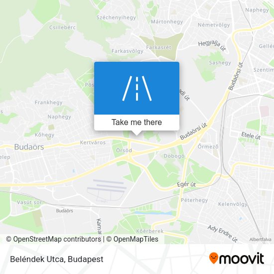 Beléndek Utca map