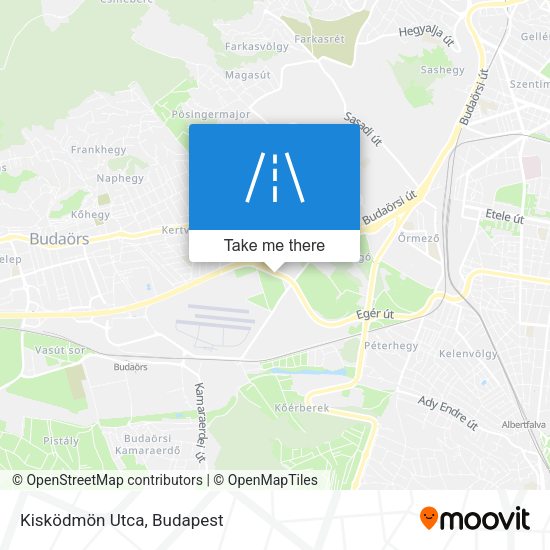 Kisködmön Utca map