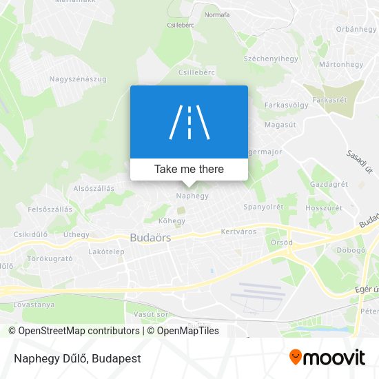 Naphegy Dűlő map