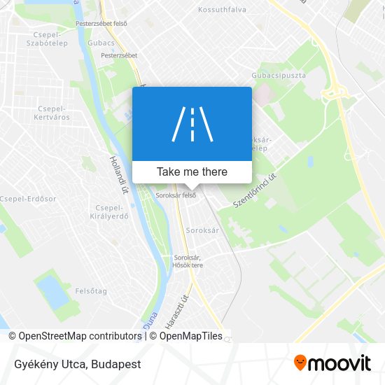 Gyékény Utca map