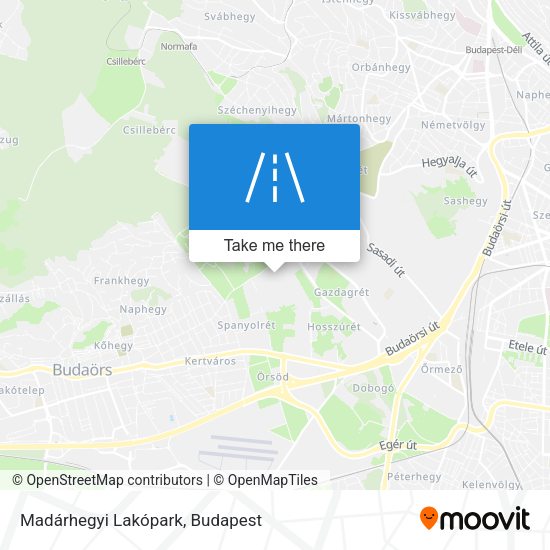 Madárhegyi Lakópark map