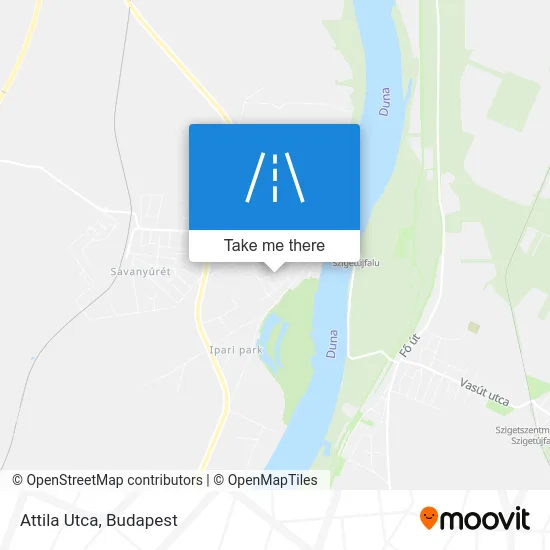 Attila Utca map