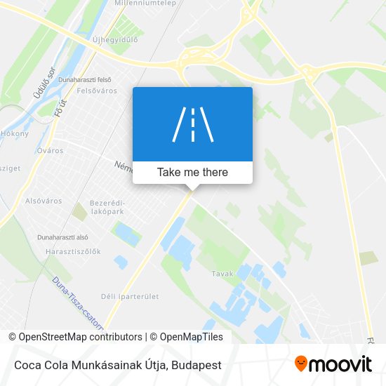 Coca Cola Munkásainak Útja map