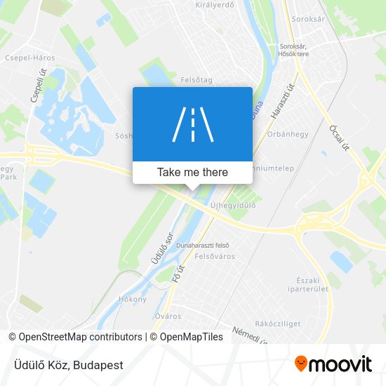 Üdülő Köz map