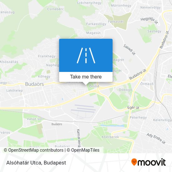 Alsóhatár Utca map
