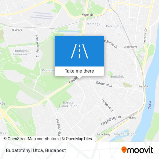 Budatétényi Utca map