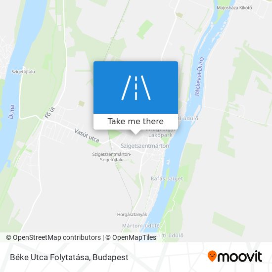 Béke Utca Folytatása map