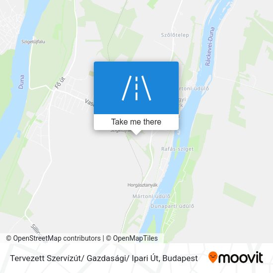 Tervezett Szervízút/ Gazdasági/ Ipari Út map