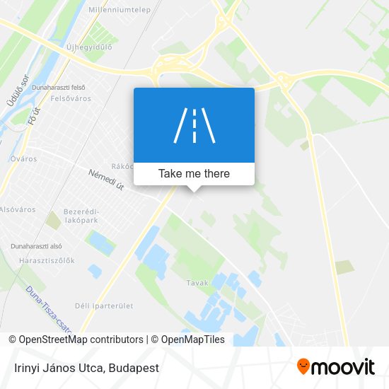 Irinyi János Utca map