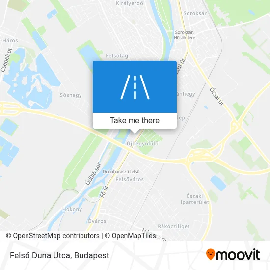 Felső Duna Utca map